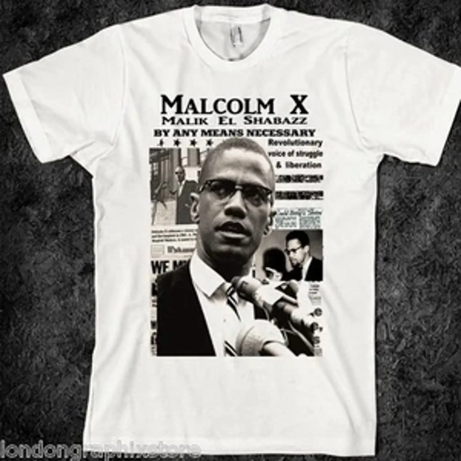 Men'S Fashion History - Koszulka Malcolm X Black History Lives