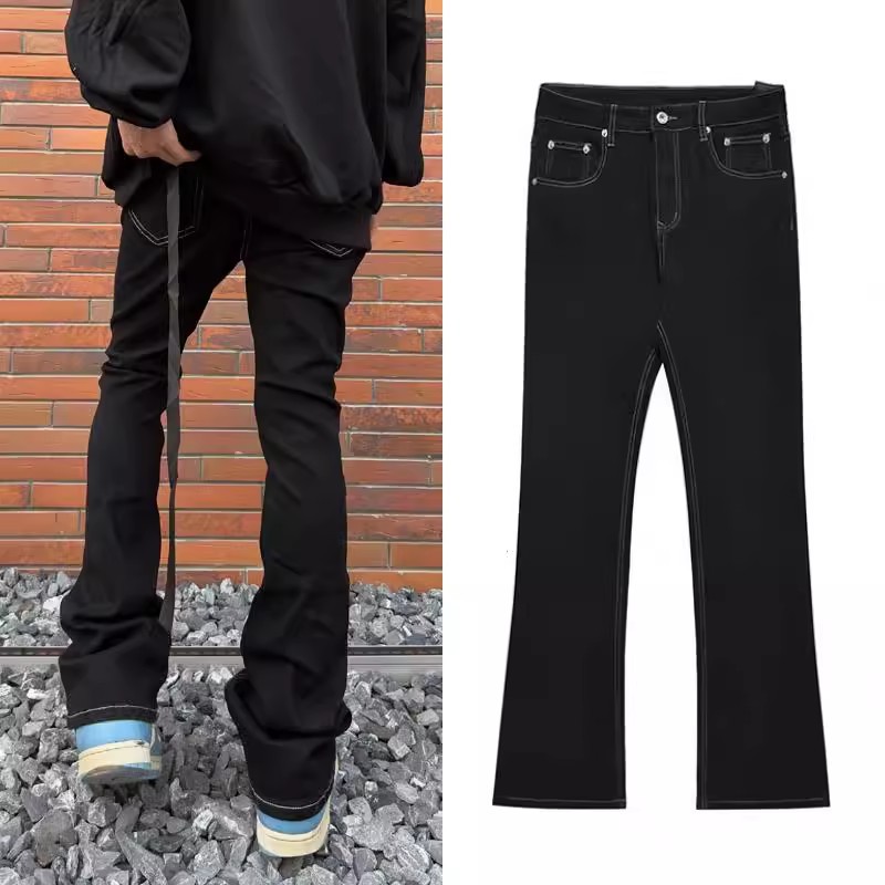 Skinny Jeans Ripped - Dżinsy męskie w stylu high-street z