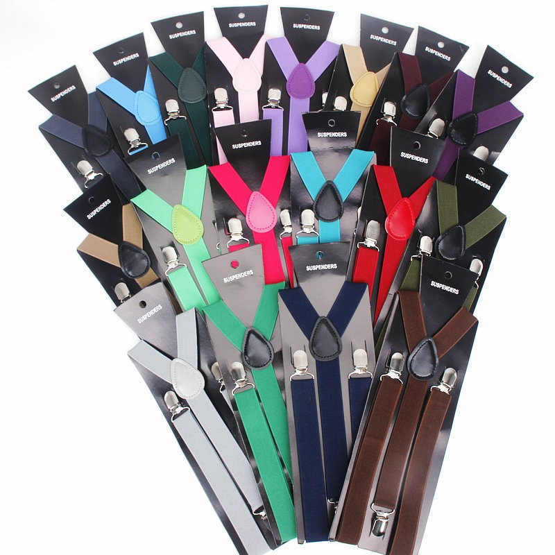 Suspenders Clip Men - Gorąca sprzedaż elastyczne skórzane szelki męskie