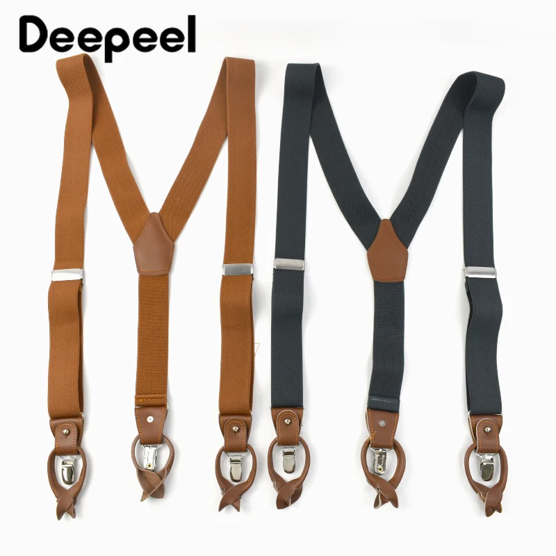 Suspenders Clip Men - Deepeel 3.5*125cm męskie szelki dla dorosłych