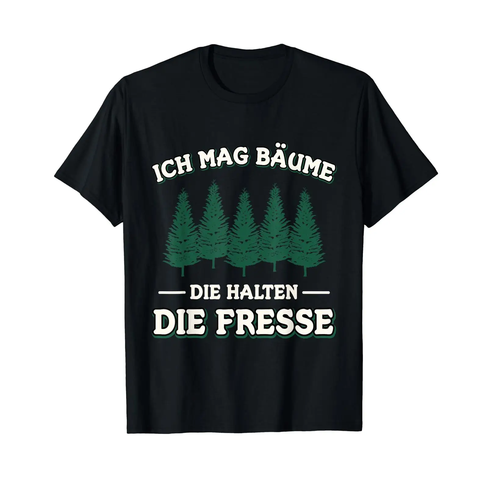 Men'S Fashion Mag - Koszulka z niemieckim napisem „Wald Ich