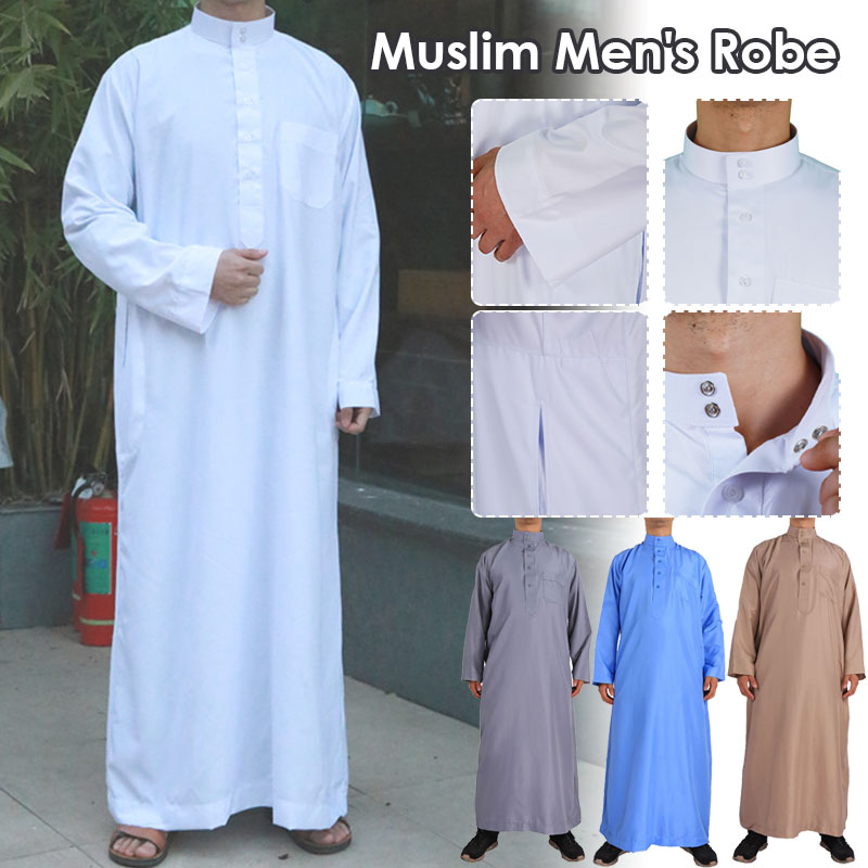 Dubai Men'S Fashion - Muzułmański islamski szaty odzież męska suknia