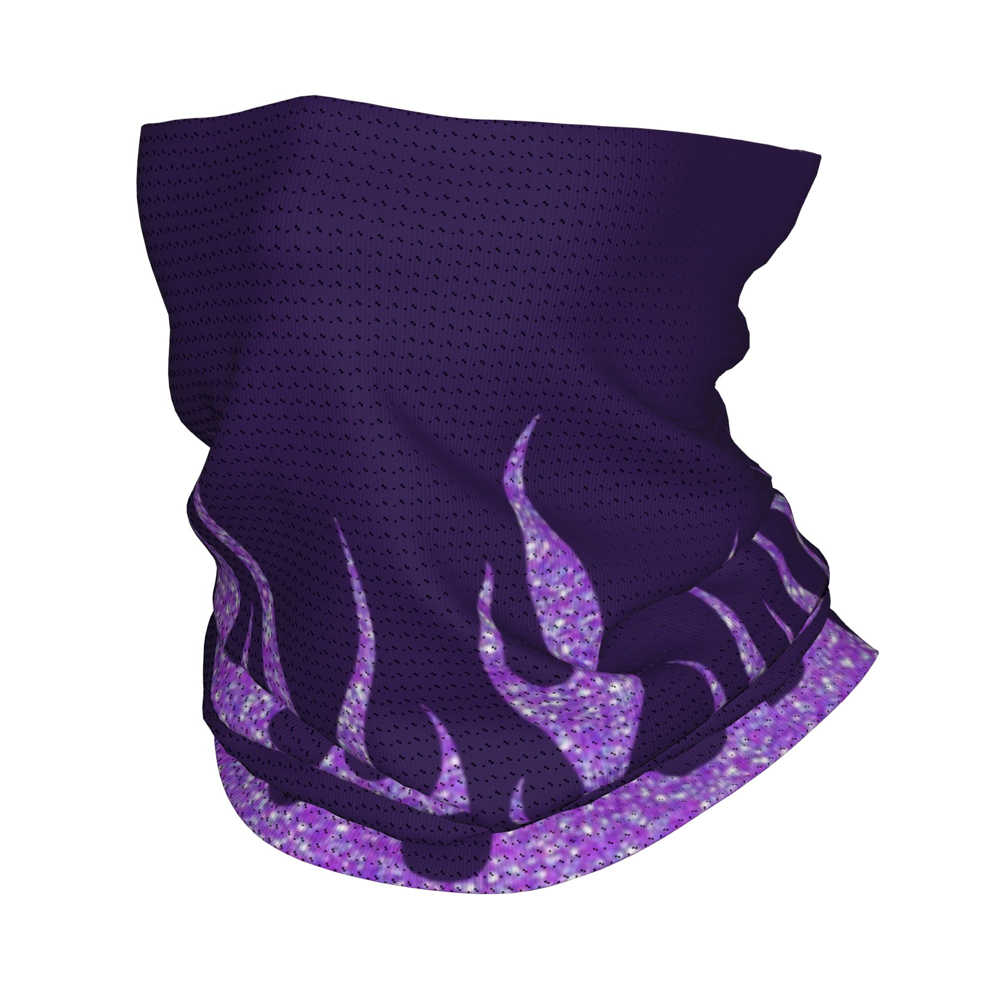 Men'S Fashion Aesthetics - Fioletowa Bandana z Brokatem i Motywem
