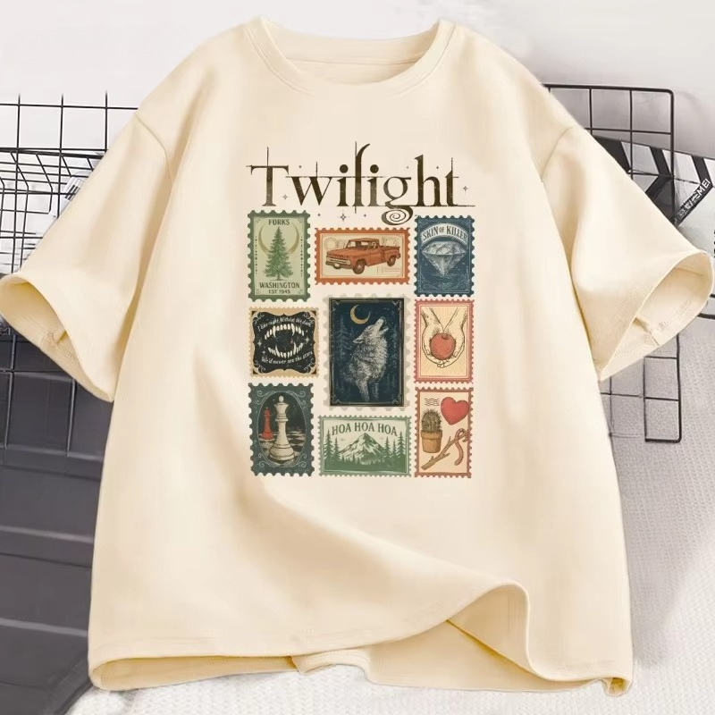 Men'S Fashion Aesthetics - Koszulka Vintage Twilight Forks dla miłośników