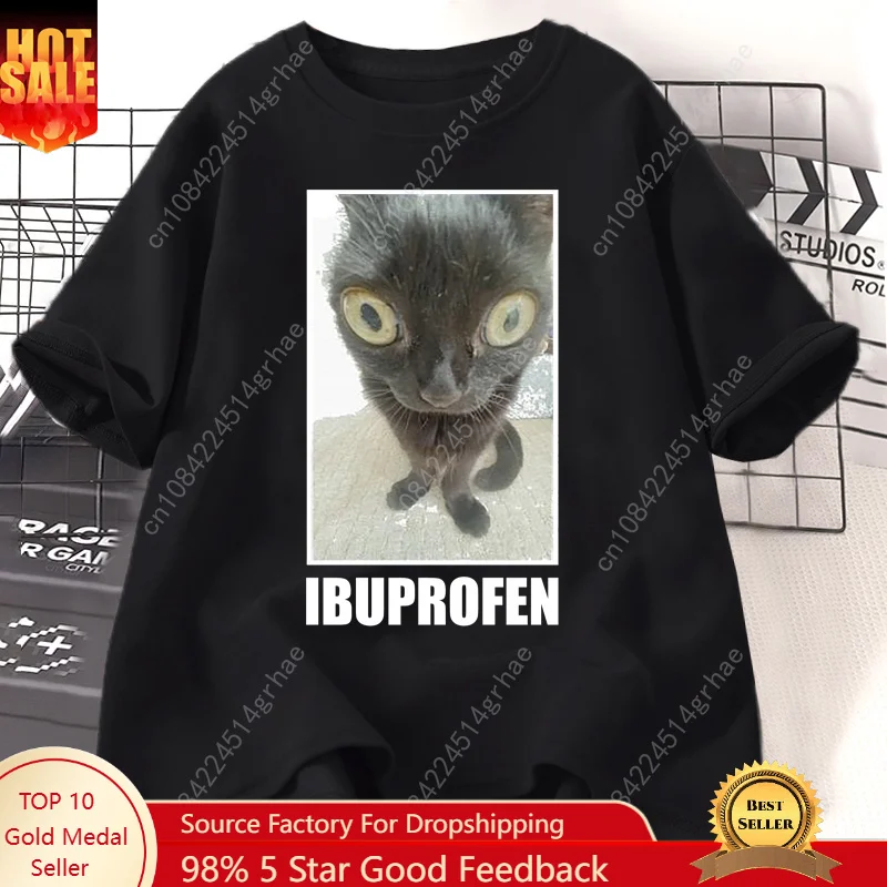 Men'S Fashion V Neck T Shirts - Zabawne koszulki z grafiką kota i