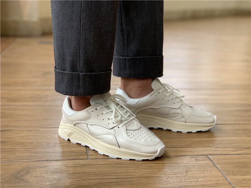 Mens Fashion Chinos - Męskie buty casual z okrągłym noskiem,