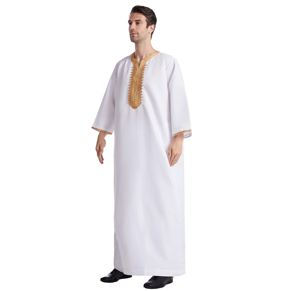 Dubai Men'S Fashion - Jubba Thobe Męska Odzież Islamska Muzułmańska