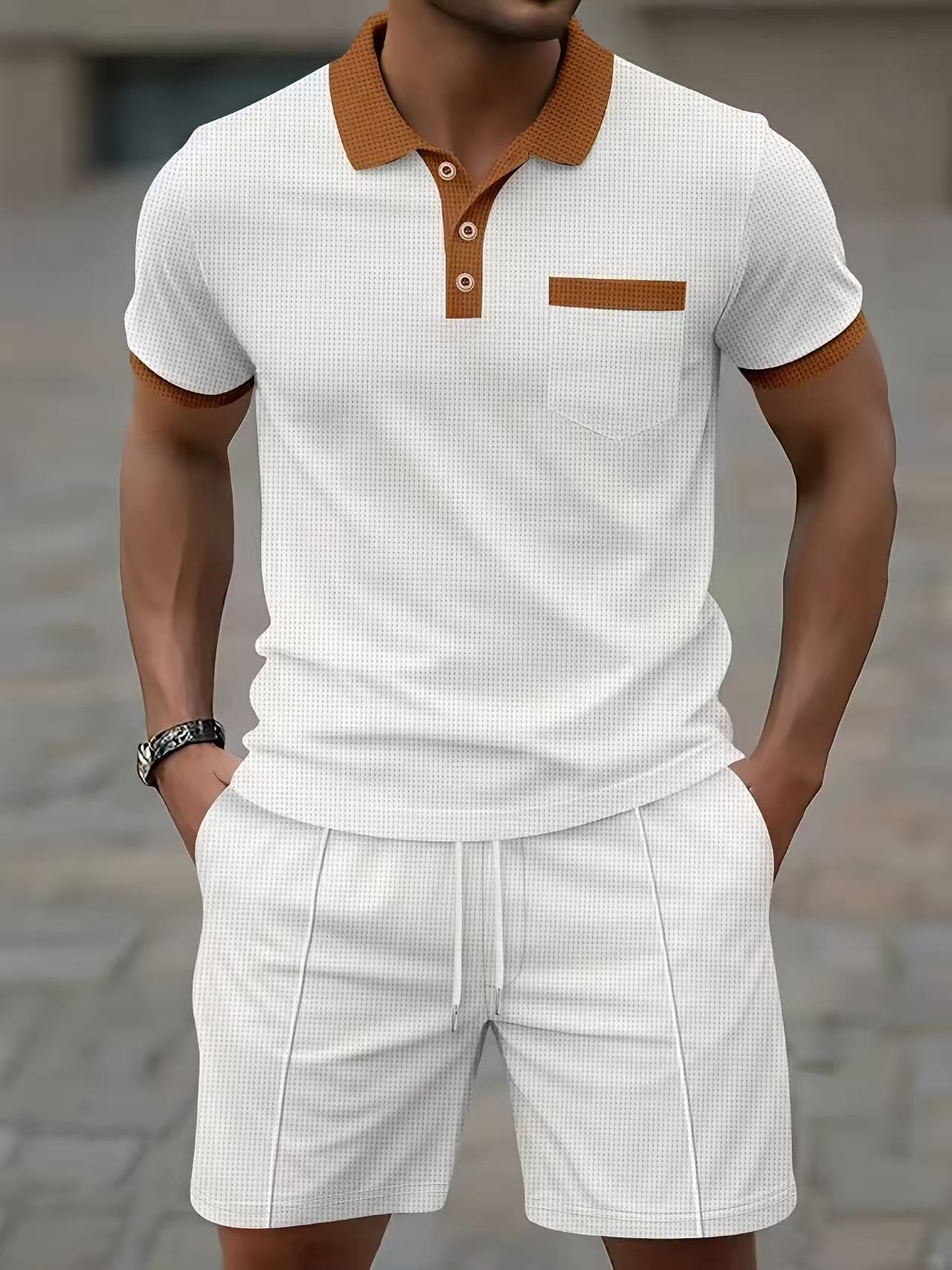 Men'S Fashion V Neck T Shirts - Najlepiej sprzedające się męskie letnie zestawy: