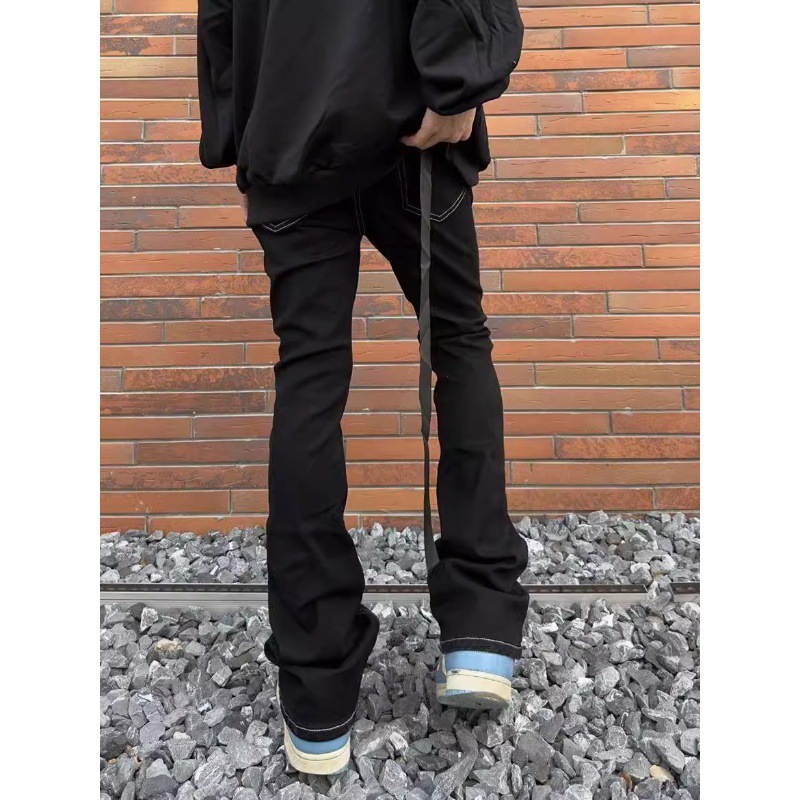 Dżinsy męskie w stylu high-str – Skinny Jeans Ripped recenzja i cena