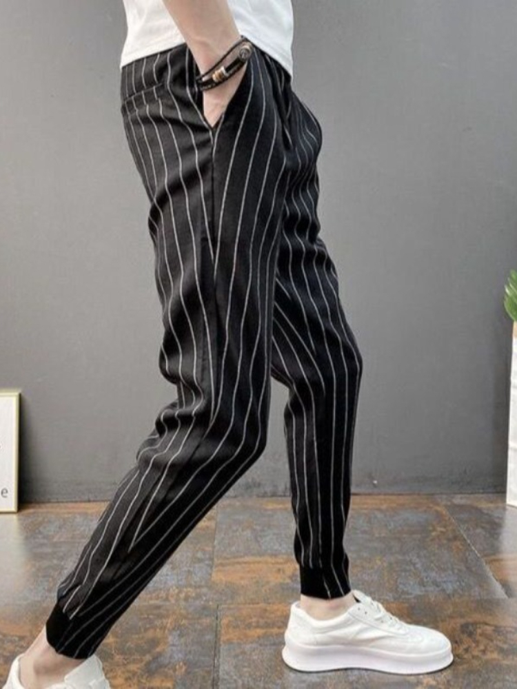 Męskie spodnie slim fit w pask – Men'S Fashion Aesthetics recenzja i cena