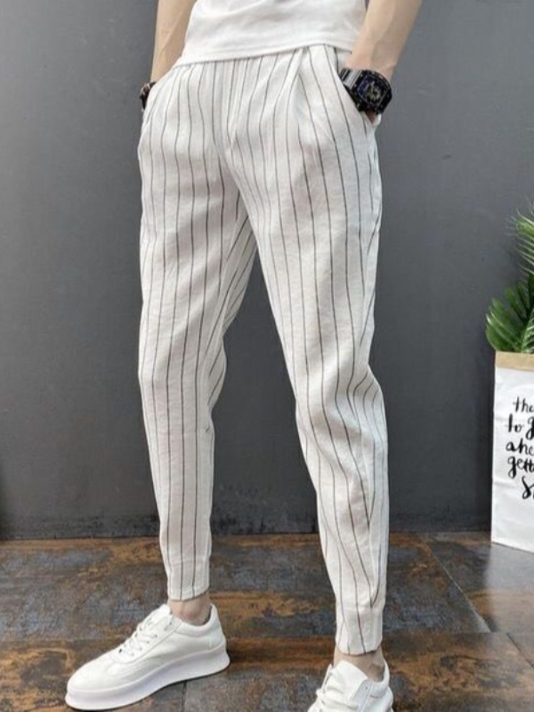 Męskie spodnie slim fit w pask – Men'S Fashion Aesthetics recenzja i cena