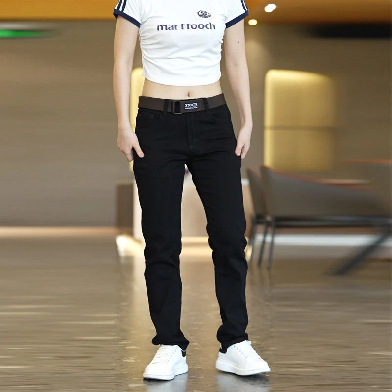 Jesienne męskie jeansy slim cz – Skinny Jeans Ripped recenzja i cena