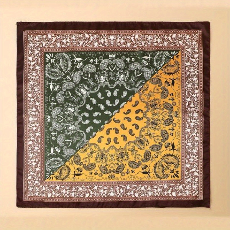 Kwadratowa chusta z wzorem pai – Men'S Fashion Head Scarf recenzja i cena