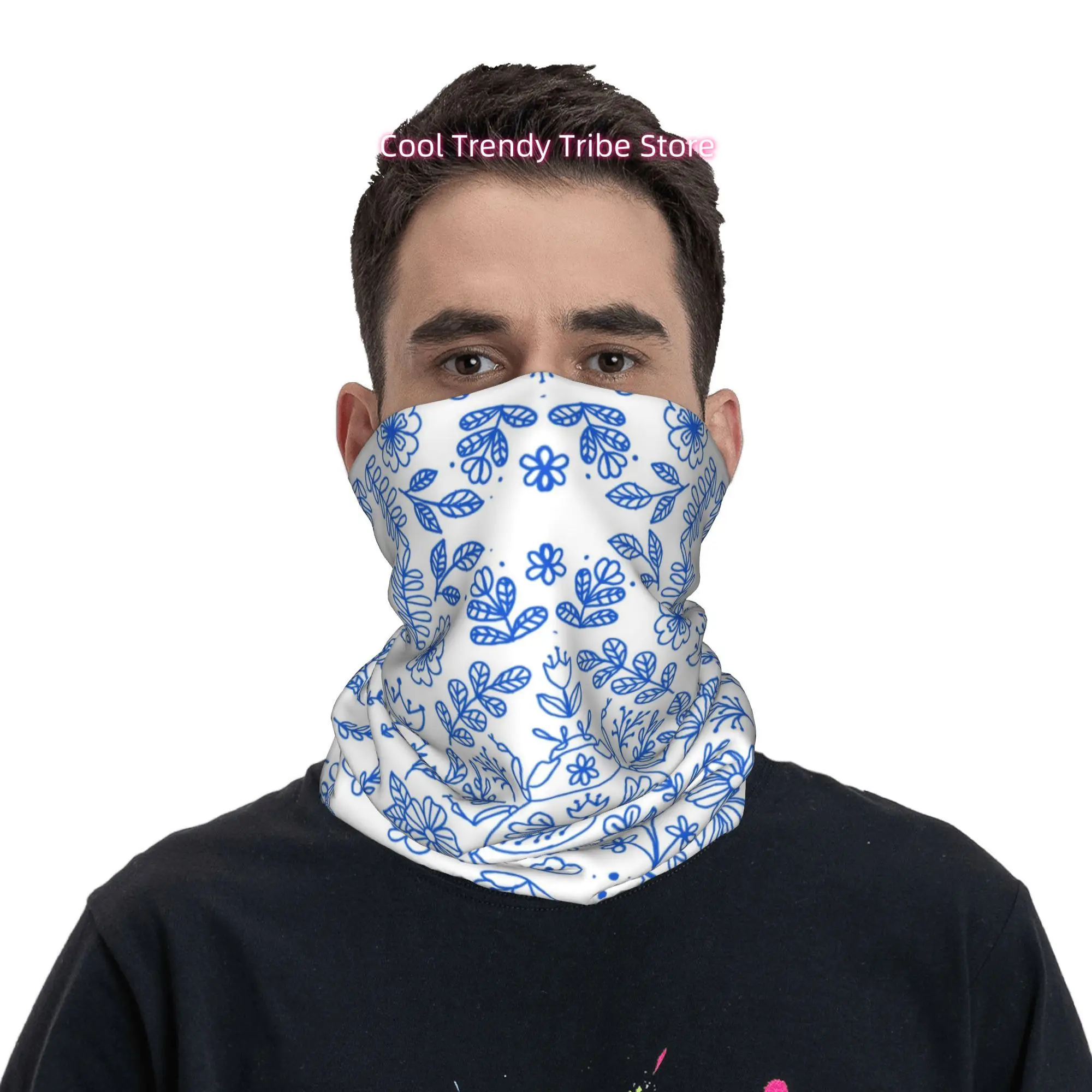 Niebieska Linia Retro Skarabeu – Men'S Fashion Head Scarf recenzja i cena