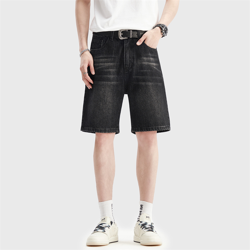 Letnie Cienkie Czarne Szorty J – Jeans Pants Fashion Men recenzja i cena