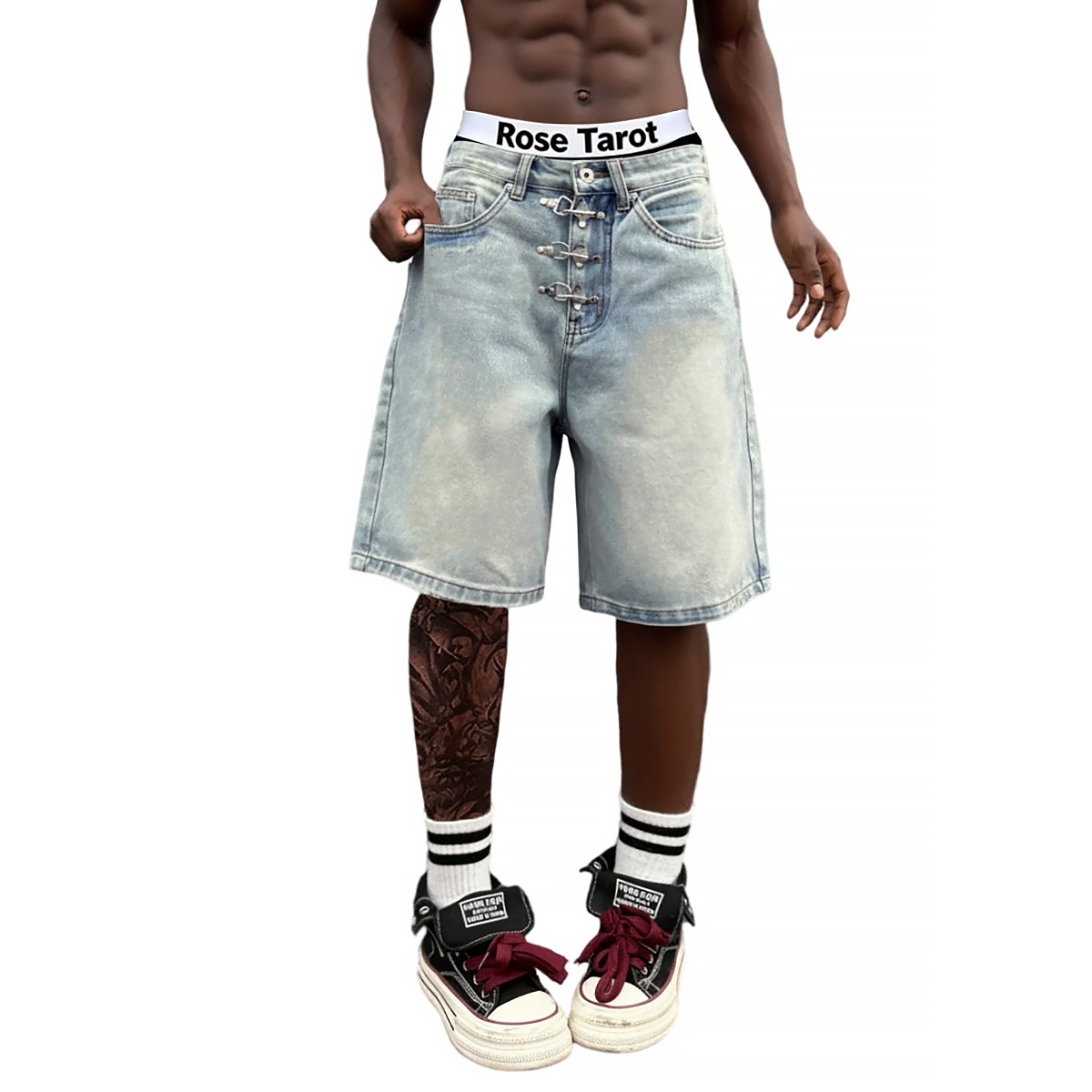 Krótkie, luźne jeansy męskie z – Jeans Pants Fashion Men recenzja i cena