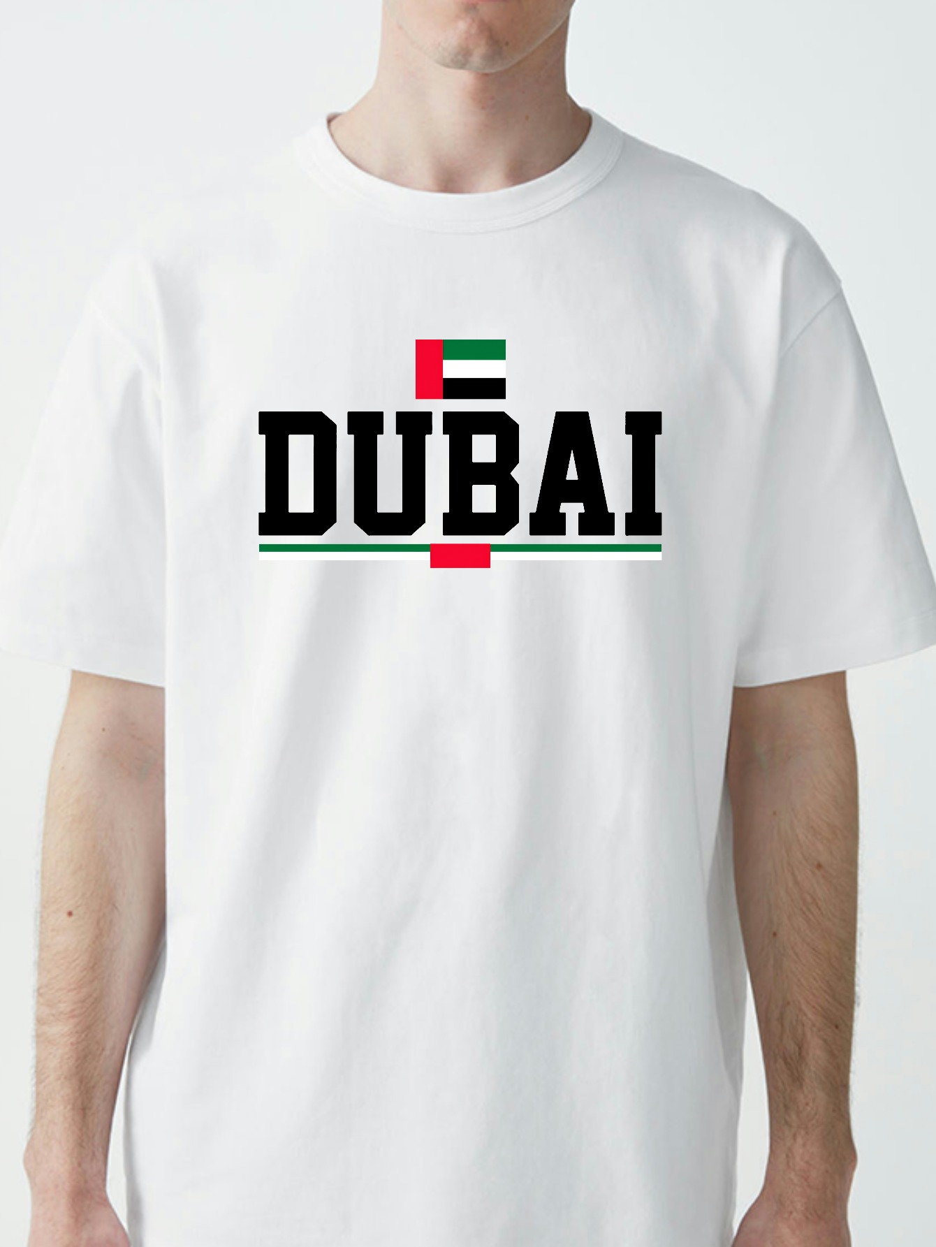 Koszulka z geometrycznym wzore – Dubai Men'S Fashion recenzja i cena