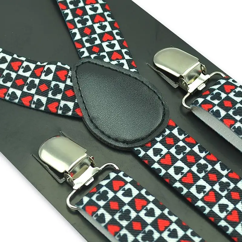 Szelki unisex z motywem kart d – Suspenders Clip Men recenzja i cena