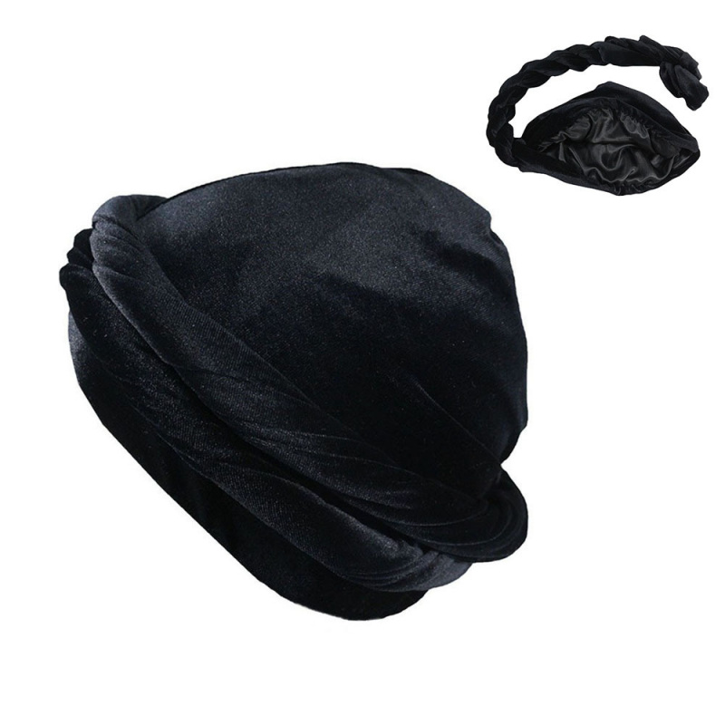 Jednokolorowy męski aksamitny  – Men'S Fashion Head Scarf recenzja i cena