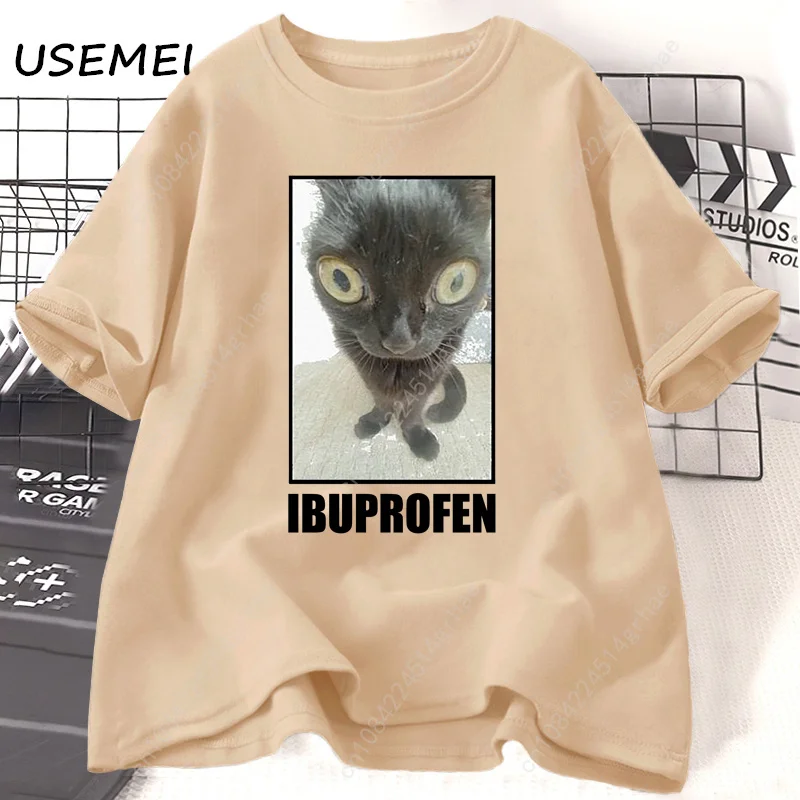 Zabawne koszulki z grafiką kot – Men'S Fashion V Neck T Shirts recenzja i cena