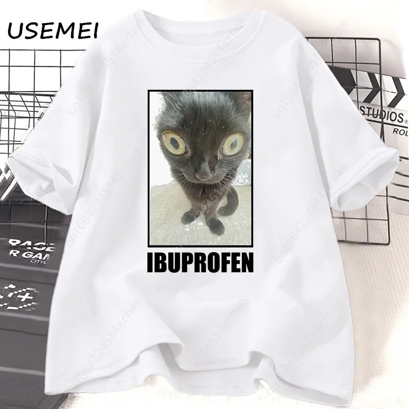 Zabawne koszulki z grafiką kot – Men'S Fashion V Neck T Shirts recenzja i cena