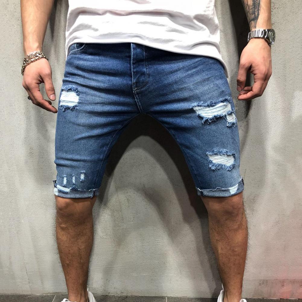 Męskie szorty dżinsowe Denim o – Skinny Jeans Ripped recenzja i cena