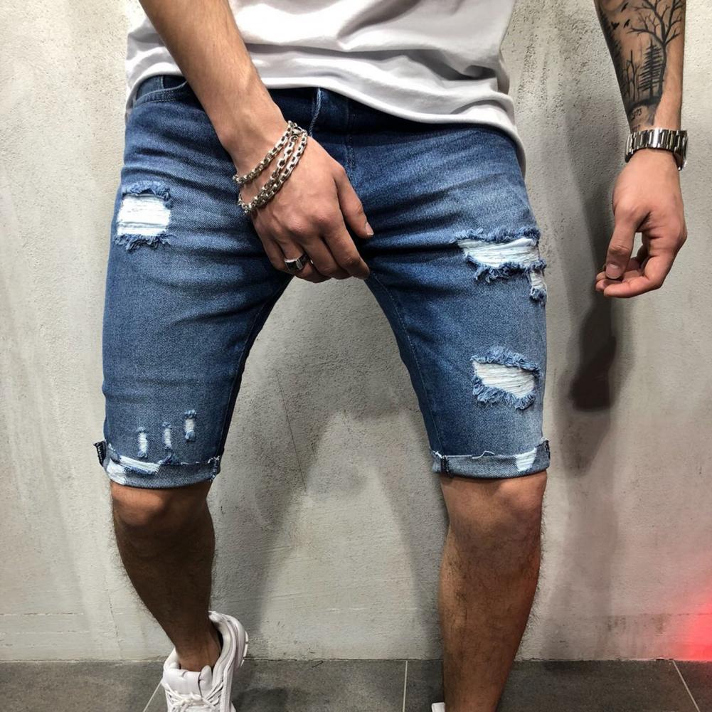 Męskie szorty dżinsowe Denim o – Skinny Jeans Ripped recenzja i cena