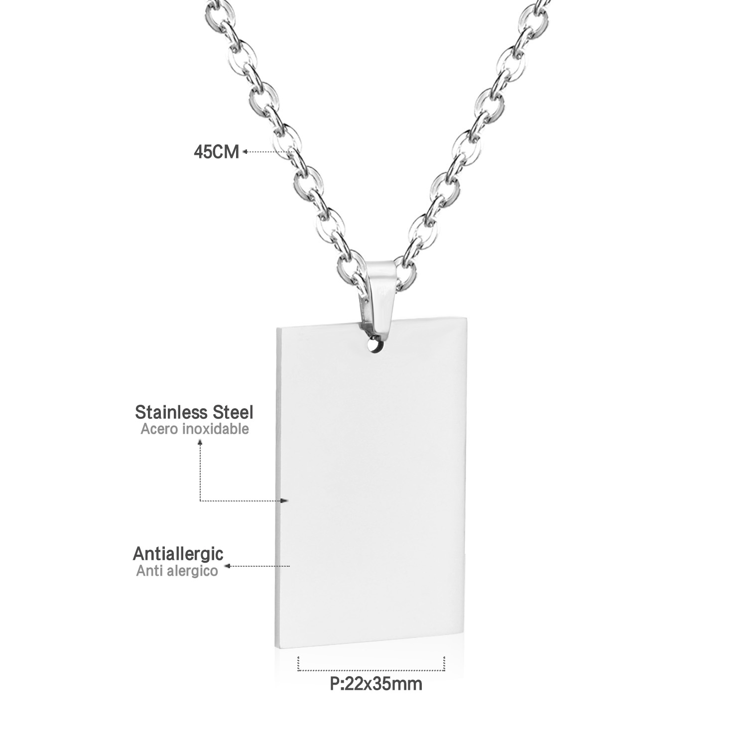 LUXUSTEEL prosty wisiorek z me – Mens Fashion Discord recenzja i cena