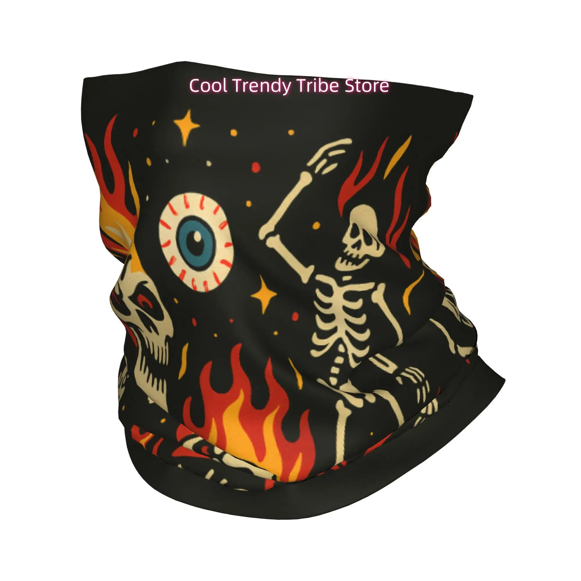 Ogniste Czaszki Hot Rod Vintag – Men'S Fashion Head Scarf recenzja i cena