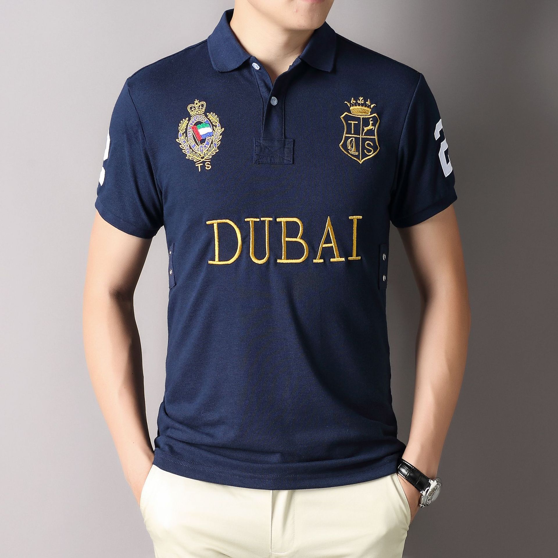 Nowe koszulki polo dla mężczyz – Dubai Men'S Fashion recenzja i cena