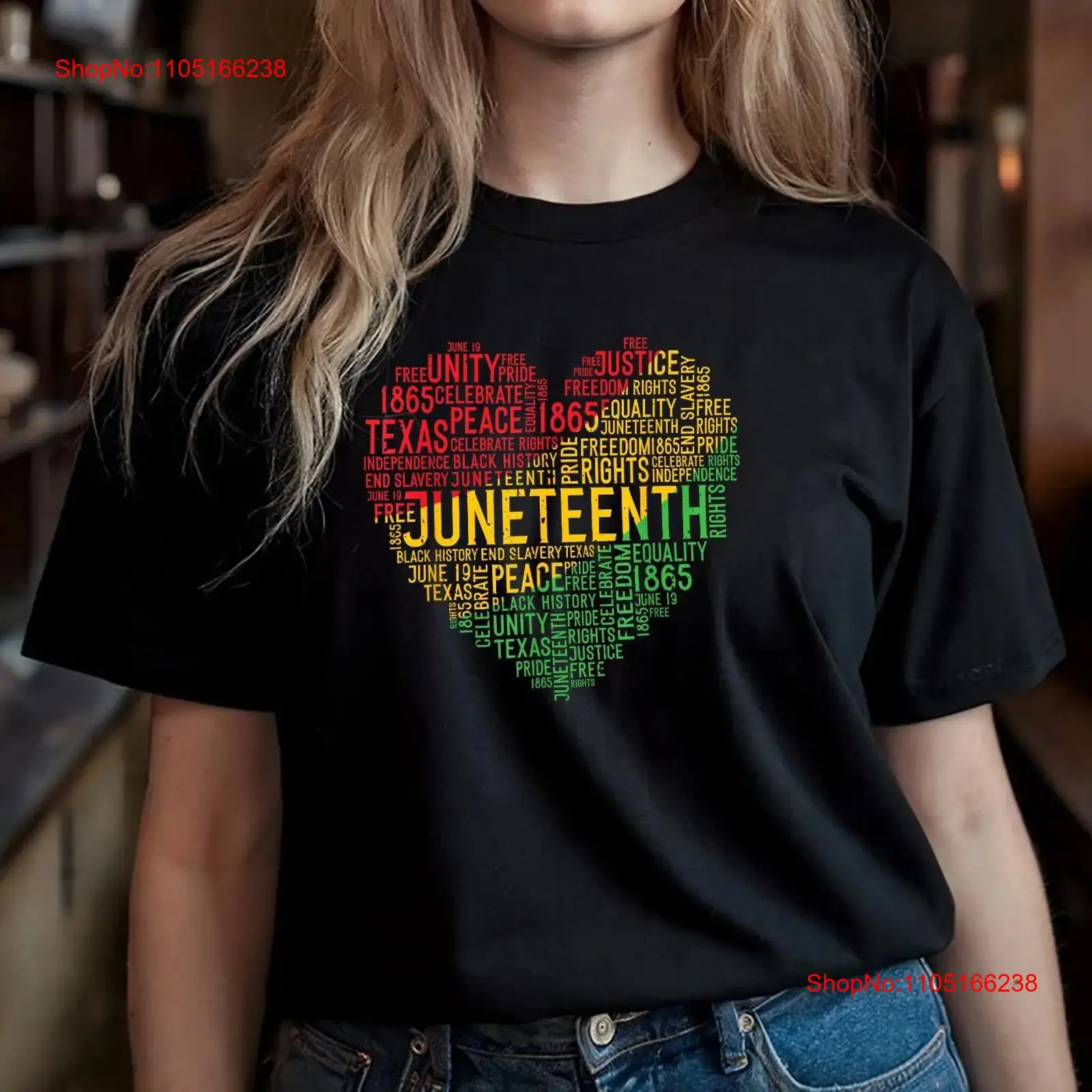 Koszulka Juneteenth Heart Blac – Men'S Fashion History recenzja i cena