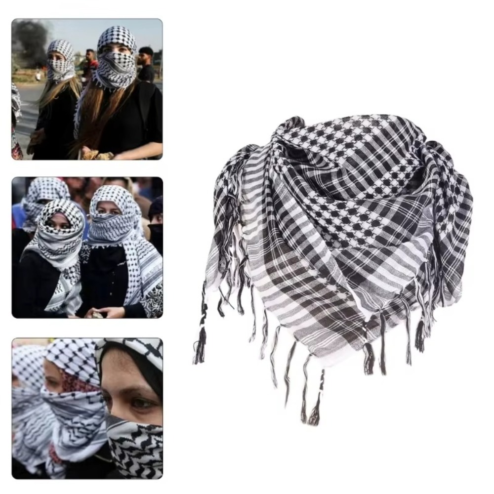 Duża arabska chusta Shemagh z  – Men'S Fashion Head Scarf recenzja i cena