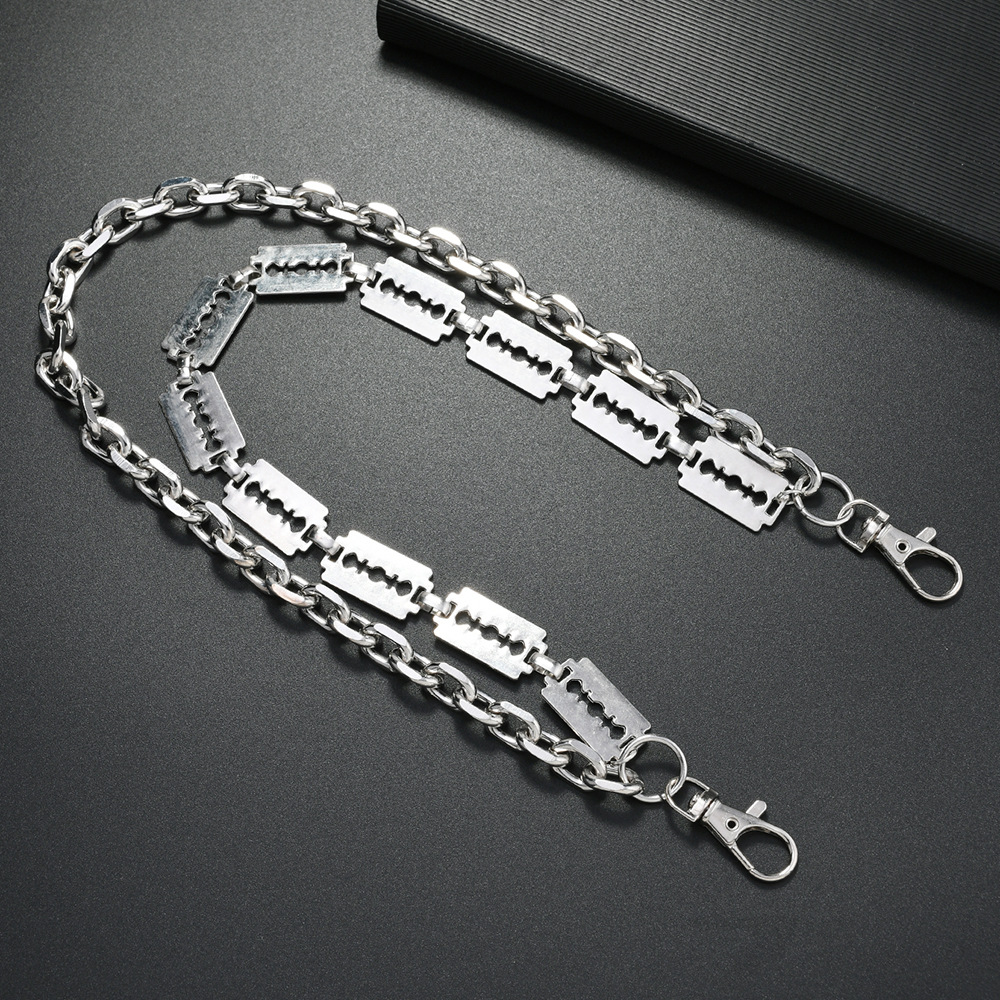 Punk Metal Chain Breloki do kl – Jeans Pants Fashion Men recenzja i cena