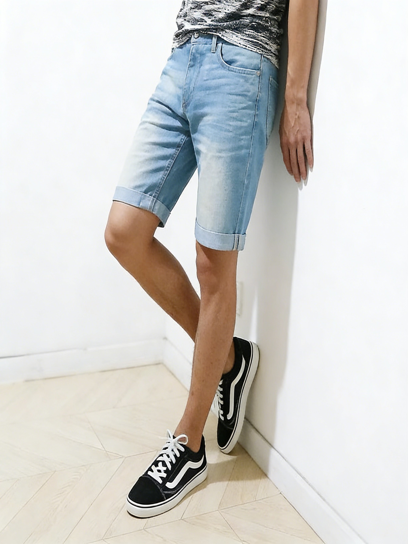 Męskie niebieskie jeansowe szo – Jeans Pants Fashion Men recenzja i cena