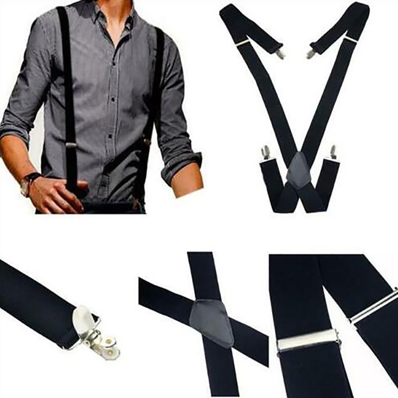 4 klipsy 2,5/3,5 cm szerokości – Suspenders Clip Men recenzja i cena