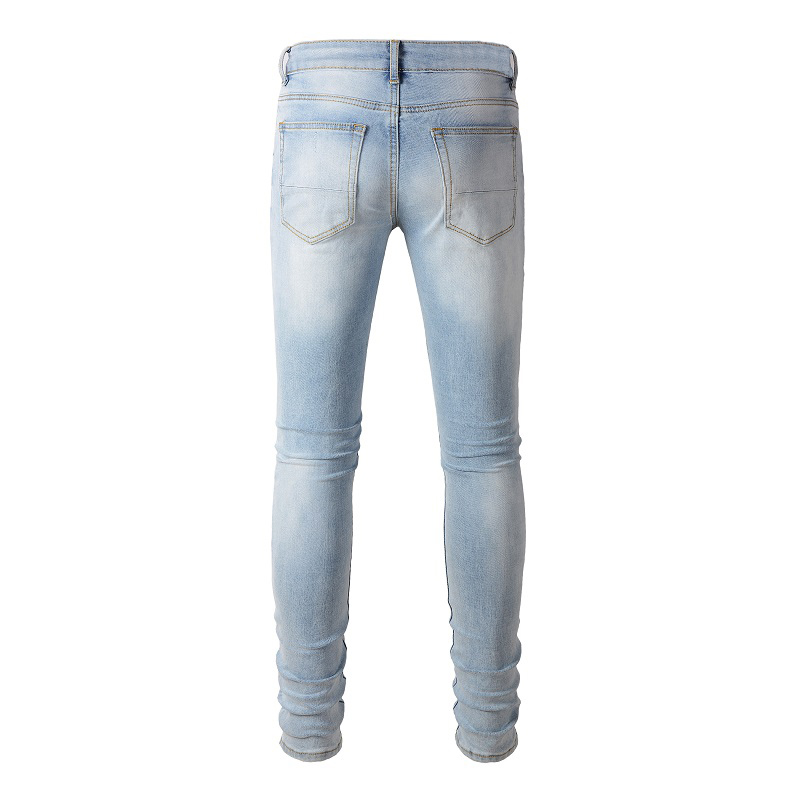 Męskie czarne plisowane dżinsy – Skinny Jeans Ripped recenzja i cena