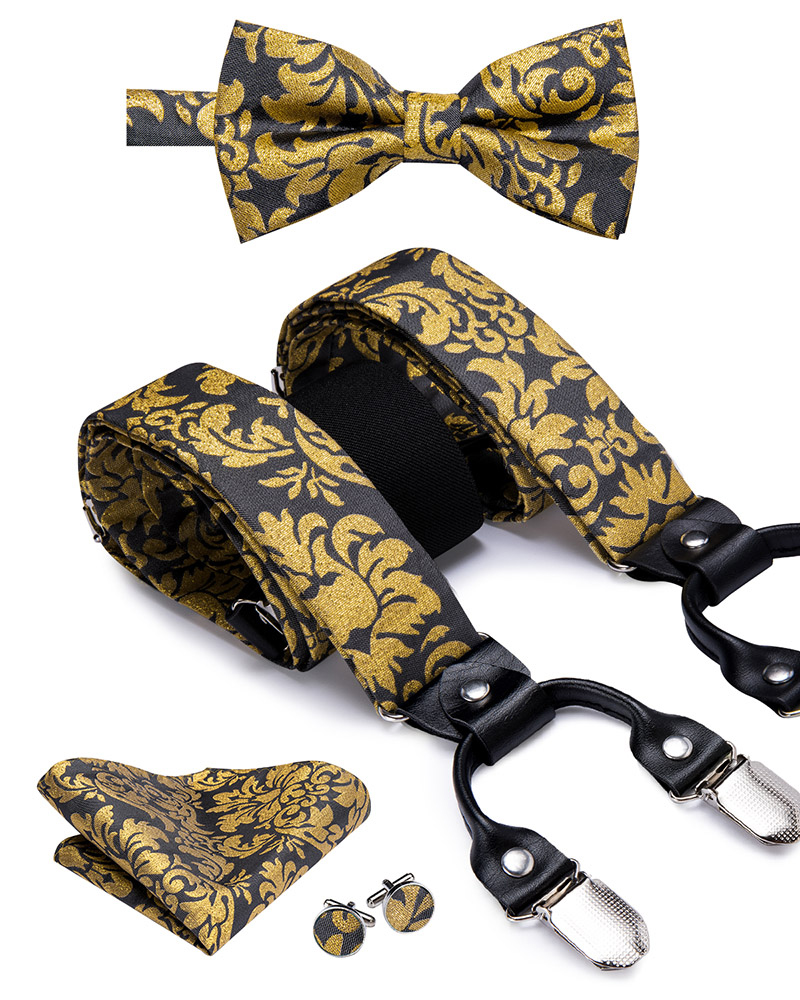 Hi-Tie Silk Adult Men szelki z – Suspenders Clip Men recenzja i cena